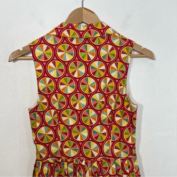 Bea & Dot by ModCloth Palette on Parade Pinwheel Rainbow Retro Dress Size Small - Picture 14 of 16